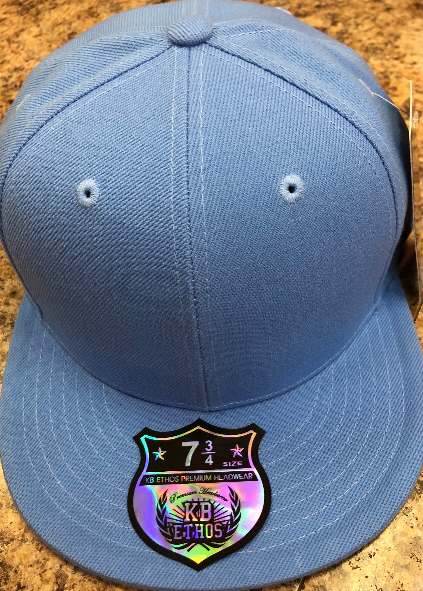 [KB ETHOS] Plain Fitted Caps Flat Bill Sized Hat(Black / Brown / Light Grey / Navy Blue / Red / Royal Blue / Sky Blue / Turquoise / White )