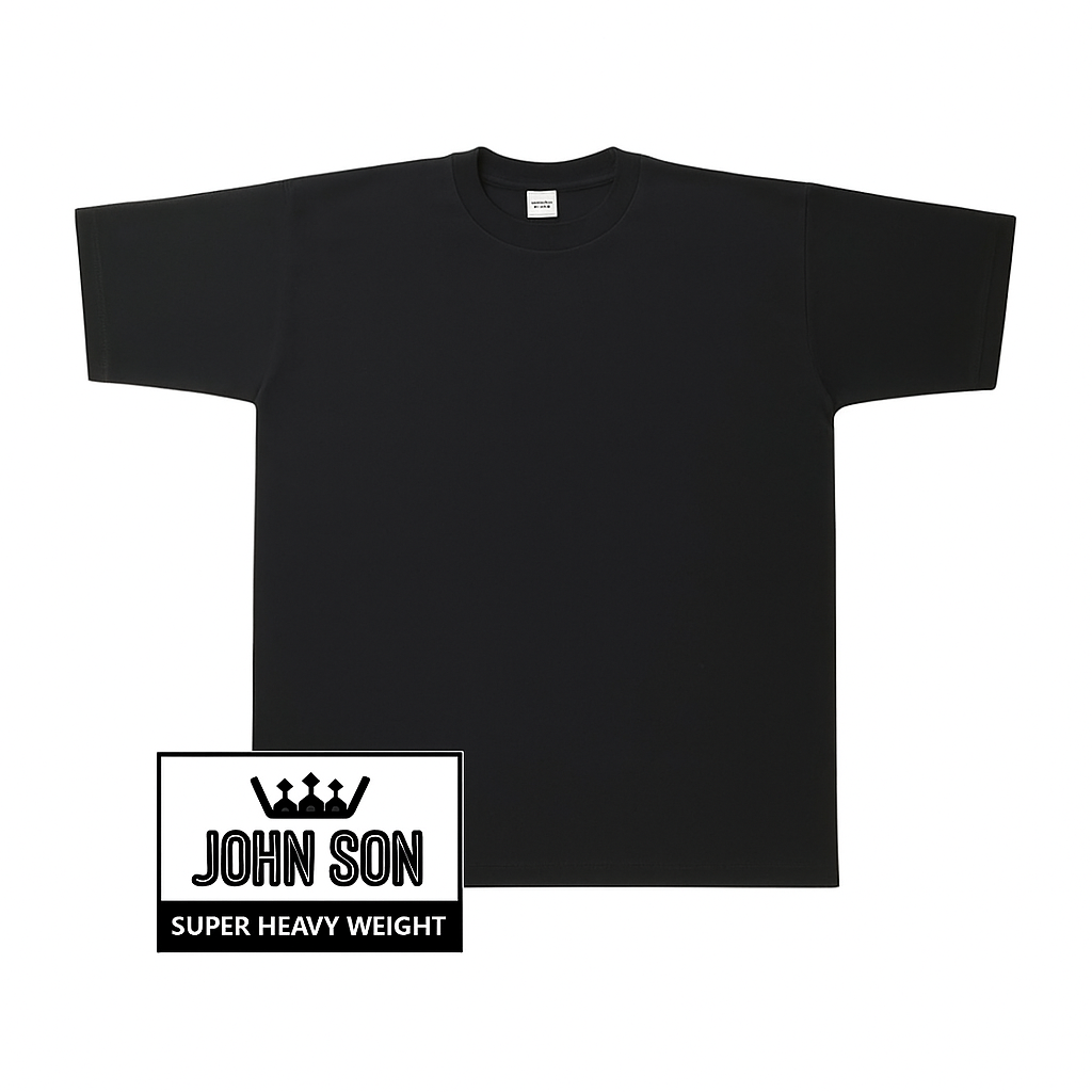 [John Son] Plain Short Sleeve T-shirts Round Neck Super Heavy Weight Big Size ***( Black / Light Grey / Navy Blue / Red / Royal Blue / White )