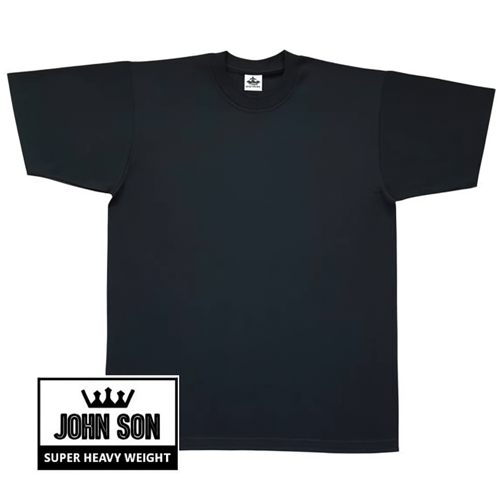 [John Son] Plain Short Sleeve "Tall" T-shirts Round Neck Super Heavy Weight Big Size ***( Black / Brown / Charcoal / Light Grey / Navy Blue / Red / Royal Blue / Timber / White )