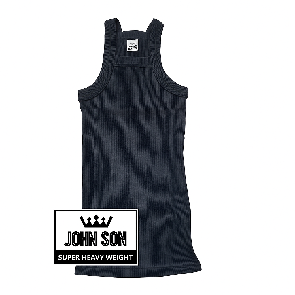 [John Son] Plain Men's G-unit Tank Tops Square-cut Slim-fit Super Heavy Weight Big Size ***( Black / Light Grey / Navy Blue / Red / Royal Blue / White )