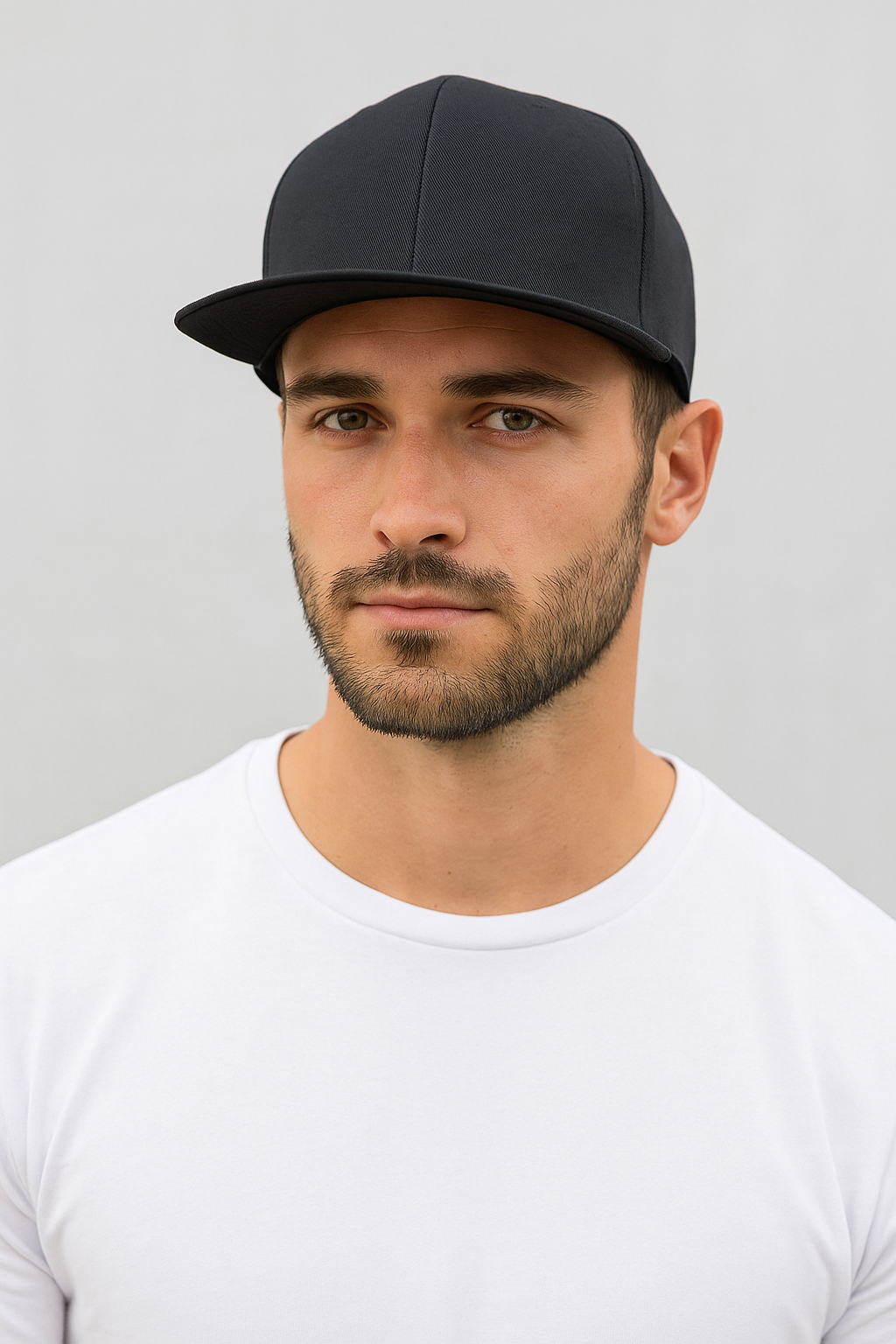 [KB ETHOS] Plain Fitted Caps Flat Bill Sized Hat